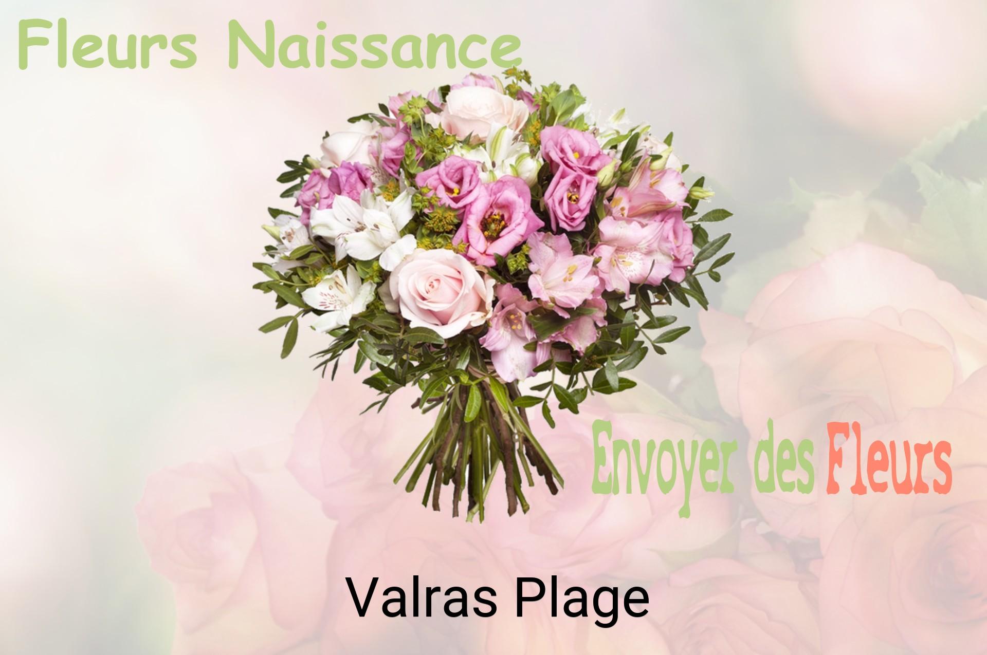 Bouquet de fleurs de naissance livré à Valras-Plage